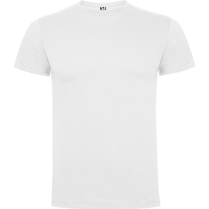 Polera Camiseta 150g Manga Corta 100% Algodón Textura Suave Color Blanco Hombre