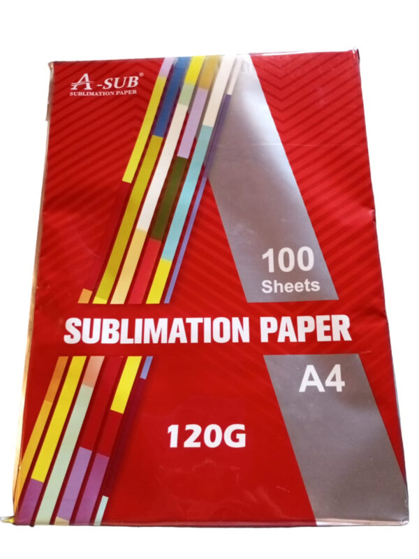 Papel de sublimacion A-SUB tamaño A4