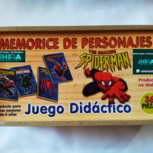 Memorice de spider man de madera