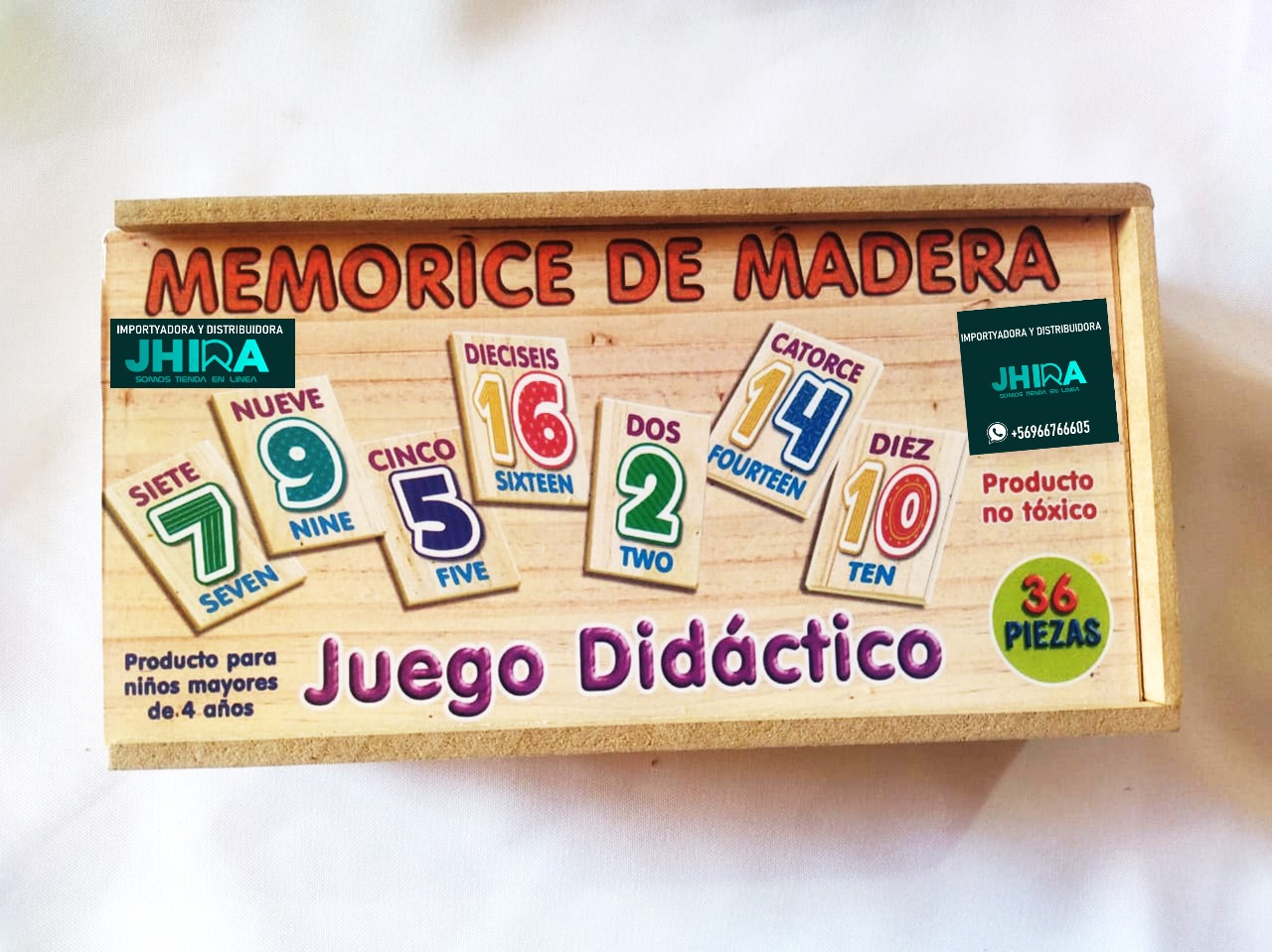 MA152. Memorice de Números de Madera