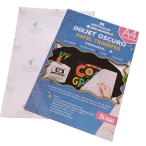 Papel hojas transfer para telas oscuras A4 20 hojas