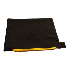 Estuche negro biestrech tamaño 25X18 cm pack 10 unids