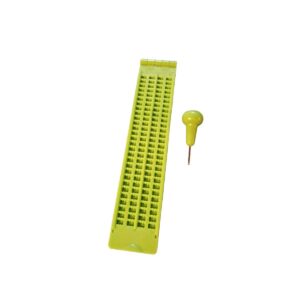 *Regleta Braille Verde 4 Líneas x 28 Celdas con Punzón Incluido*